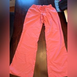 greys anatomy scrubs pants - coral size small